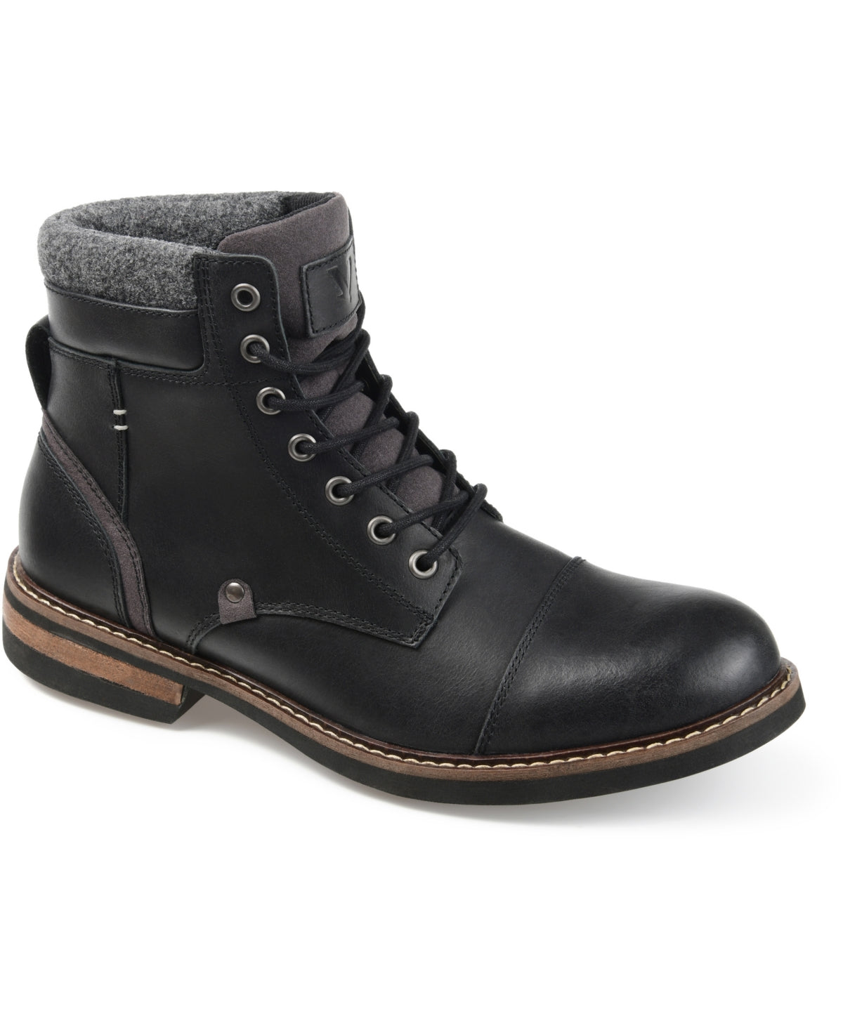 Territory Men's Yukon Cap Toe Ankle Boot Black Size 11 M