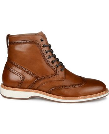 Thomas & Vine Men's Enzzo Wingtip Boot Brown Size 9.5M
