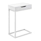 Accent Table, C - Shaped Contemporary Elegant Design