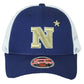 NCAA Zephyr Navy Midshipmen Mesh Two Tone Curved Bill Adjustable Snapback Hat Ca