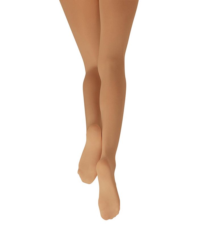 Capezio Women's Hold And Stretch Footed Tight Brown Size M