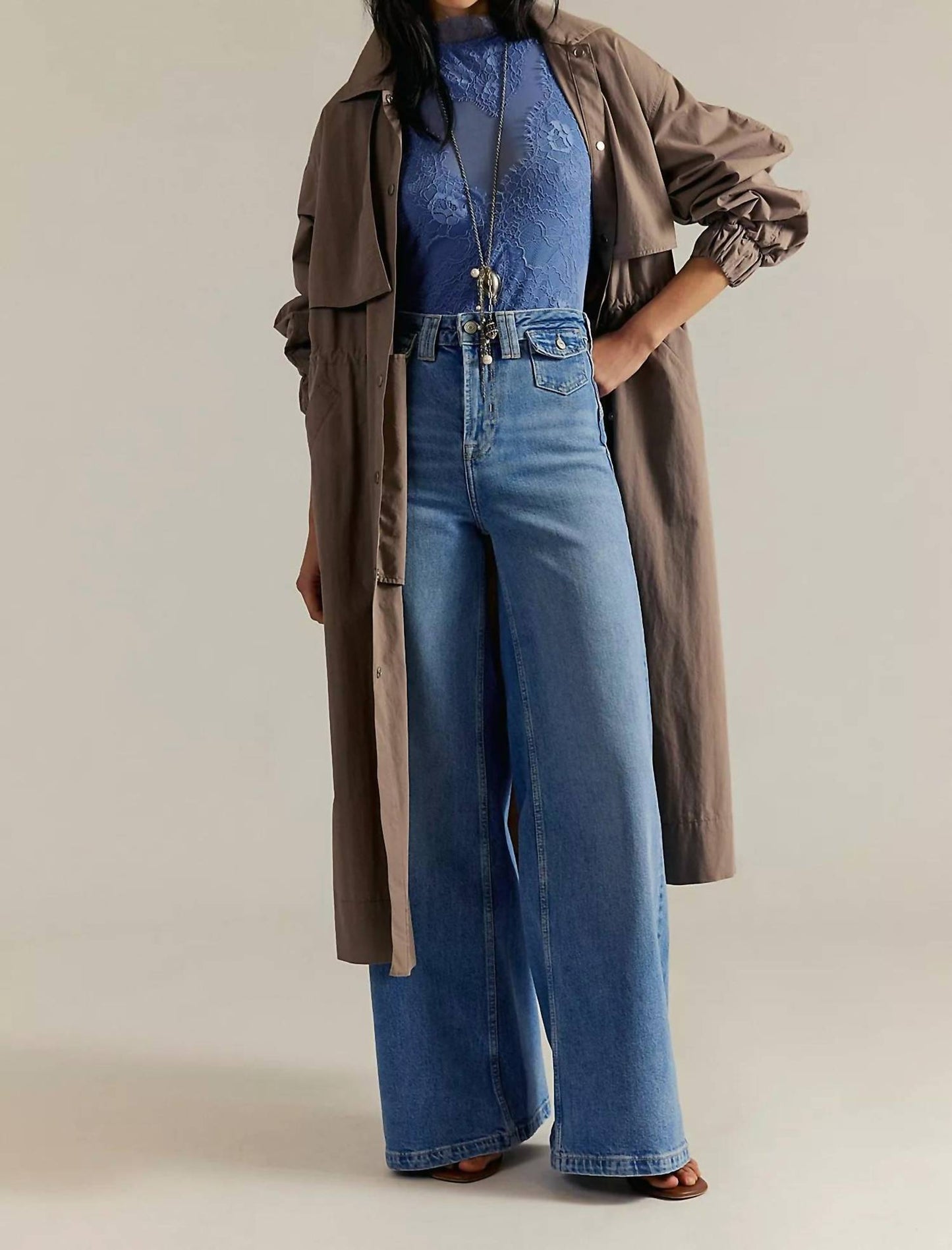 Free People - Kellee High Rise Palazzo Jeans