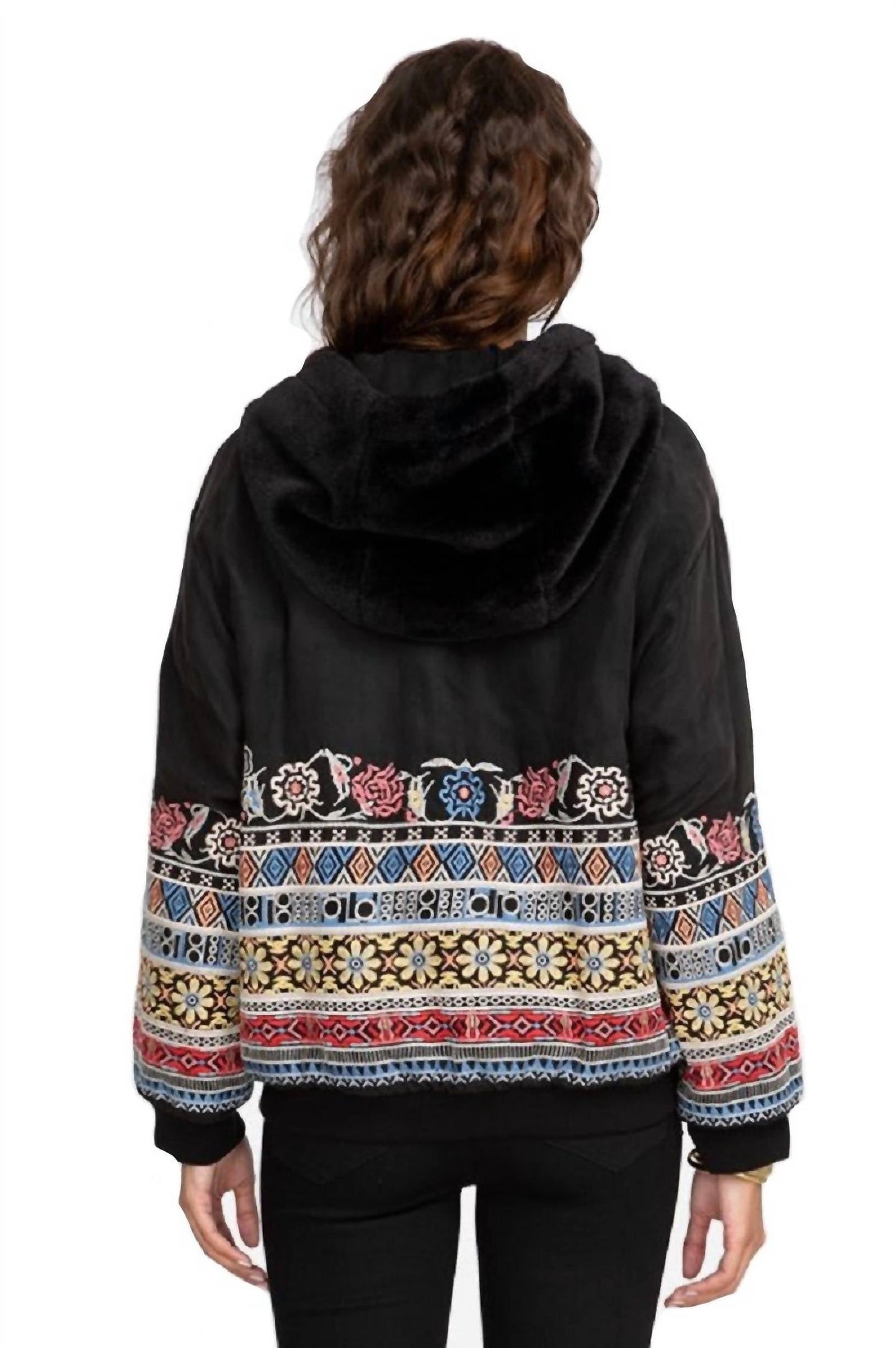 Johnny Was - Malini Fur Bomber Jacket