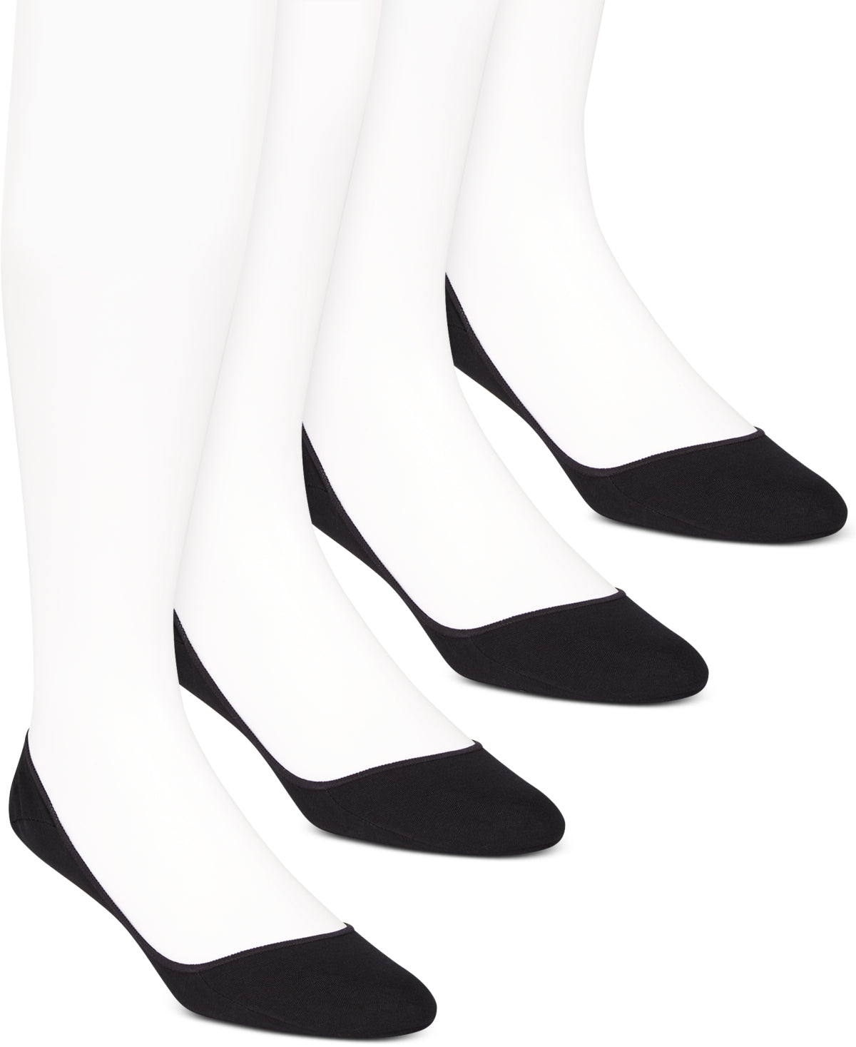 Calvin Klein Men's 4 Pk No Show Socks Black Size 7-12