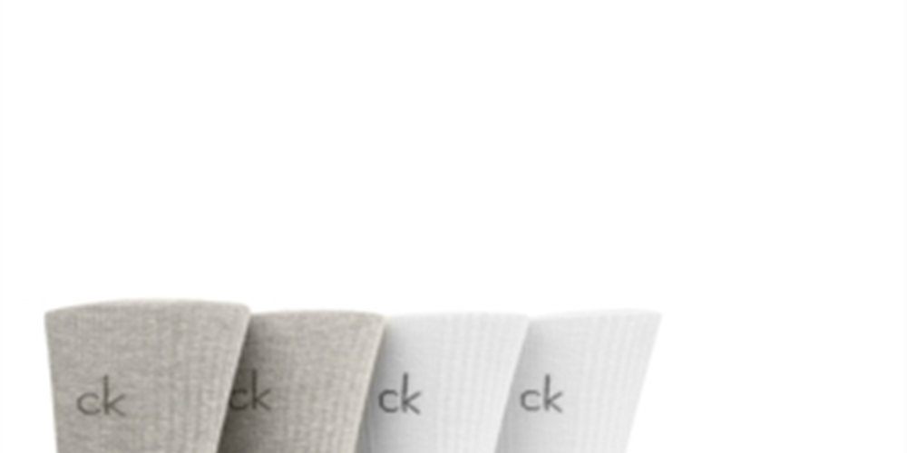 Calvin Klein Men's Pack Of 4 Crew Socks Gray Size 7-12