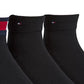 Tommy Hilfiger Men's 3 Pack Logo Casual Quarter Socks Black Size 7-12