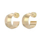 Eklexic - Wide Peak Huggie Hoops