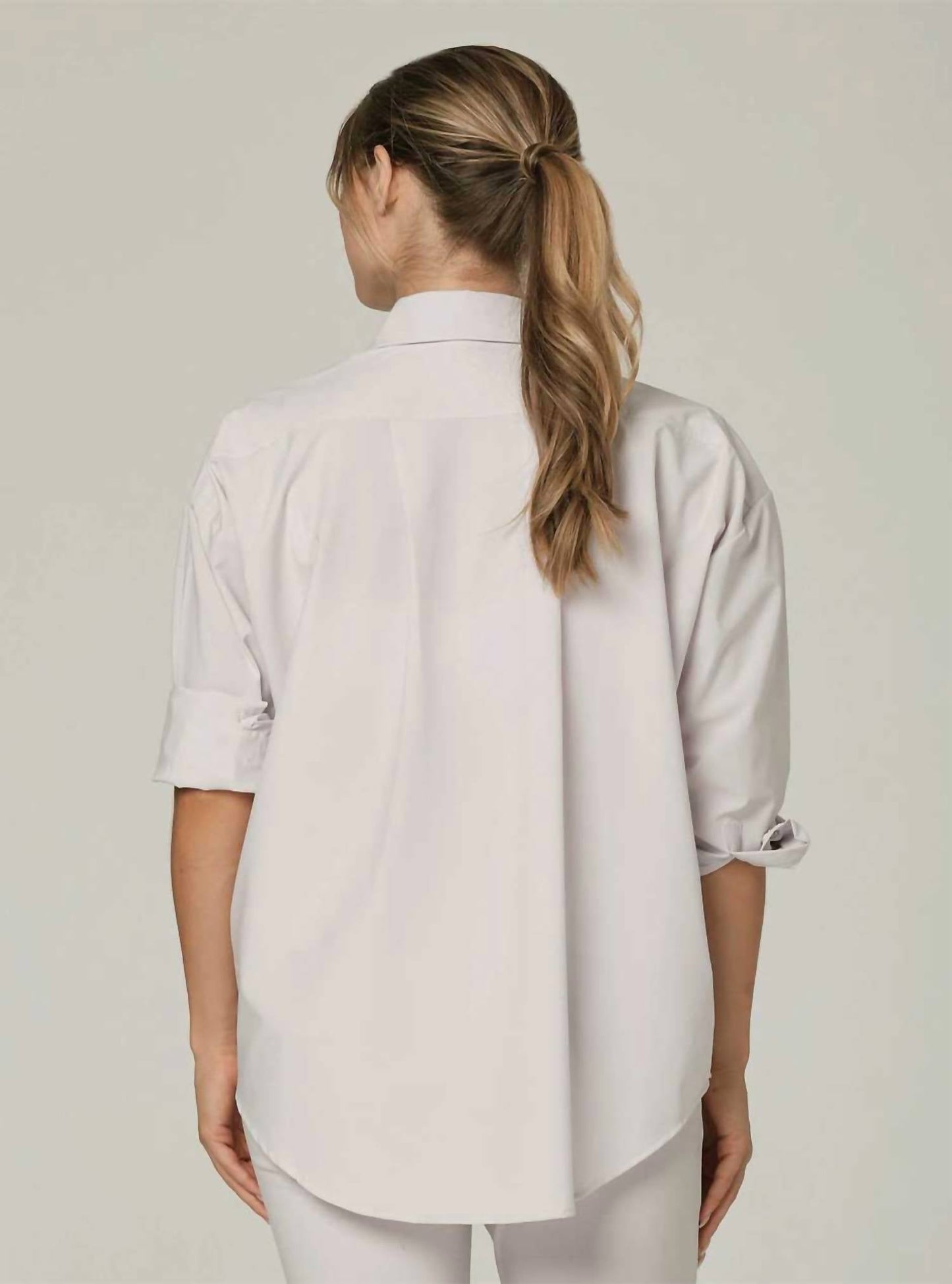 925 Fit - Women's Black Tie Button Down Long Sleeve Shirt