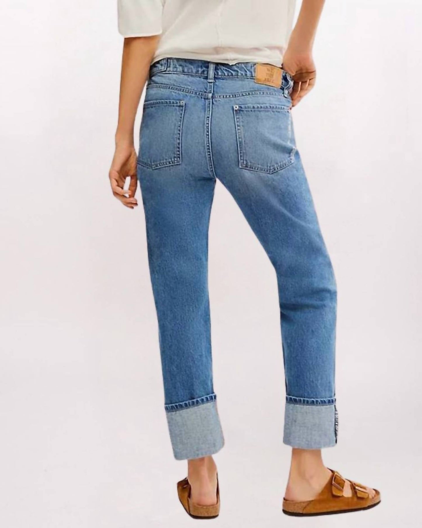 Free People - Slim Shade Selvedge Cuff Jeans