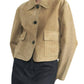 Aaron & Amber - Collared Short Jacket