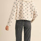 Mable - Bow Embroidered Quilted Sherpa Jacket