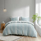 Full/Queen 3 Piece Cotton Jacquard Duvet Cover Set