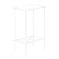 Accent Side Table, Narrow, Small, 2 Tier, Contemporary & Modern