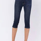Judy Blue - Women's Non-distressed Skinny Denim Capri