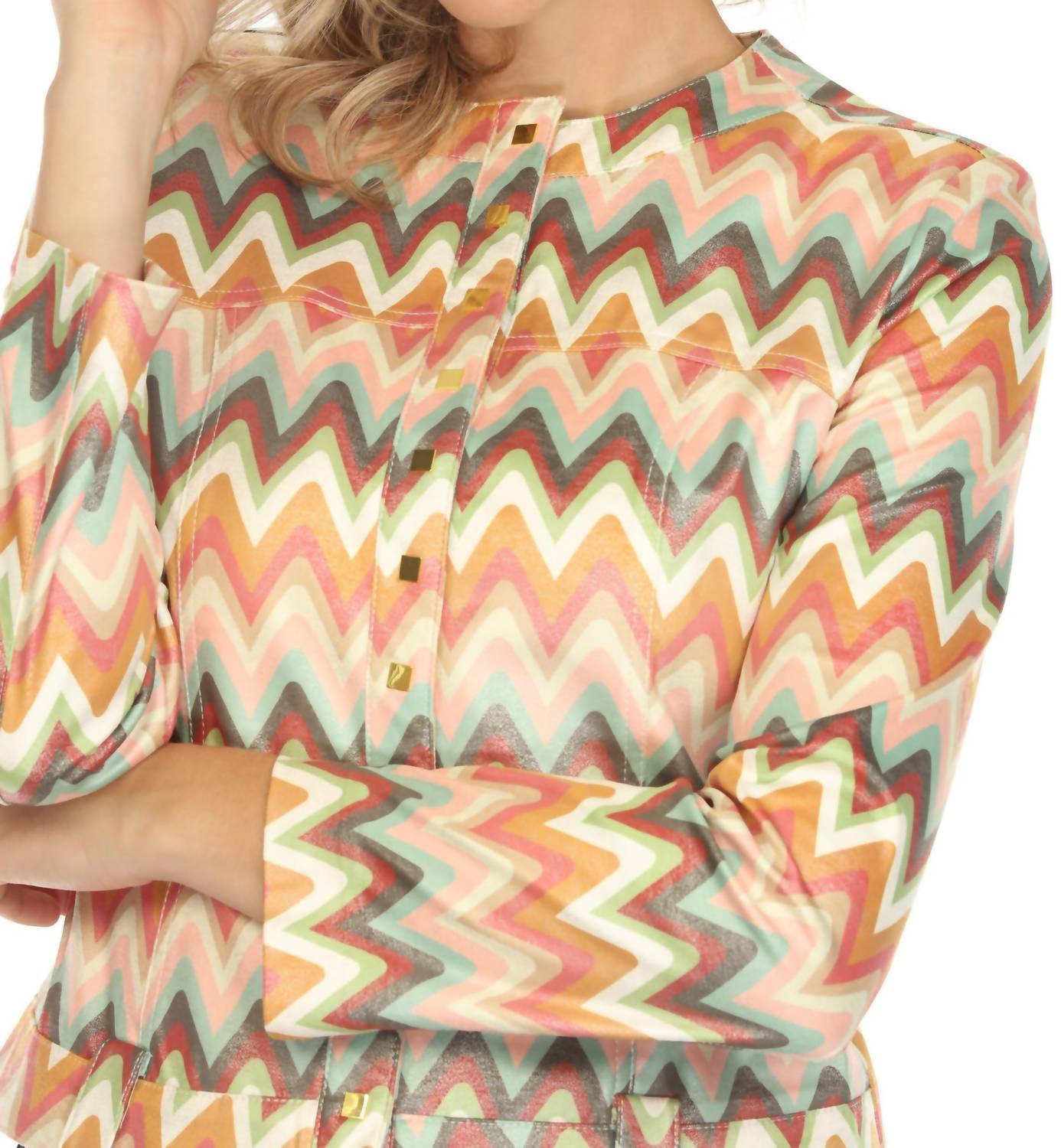 Insight - Chevron Vegan Leather Jacket