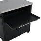 Foldable Outdoor Prep Station BBQ Cart Patio Dining Cart