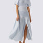 Astr - THEONI SMOCKED ASYMETRIC DRESS