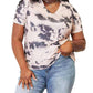 Double Take - Bohemian Tie-dye V-neck Tee