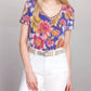 जॉनी वॉज़ - द जेनी फ़ेवरेट शॉर्ट स्लीव वी-नेक स्विंग टी
