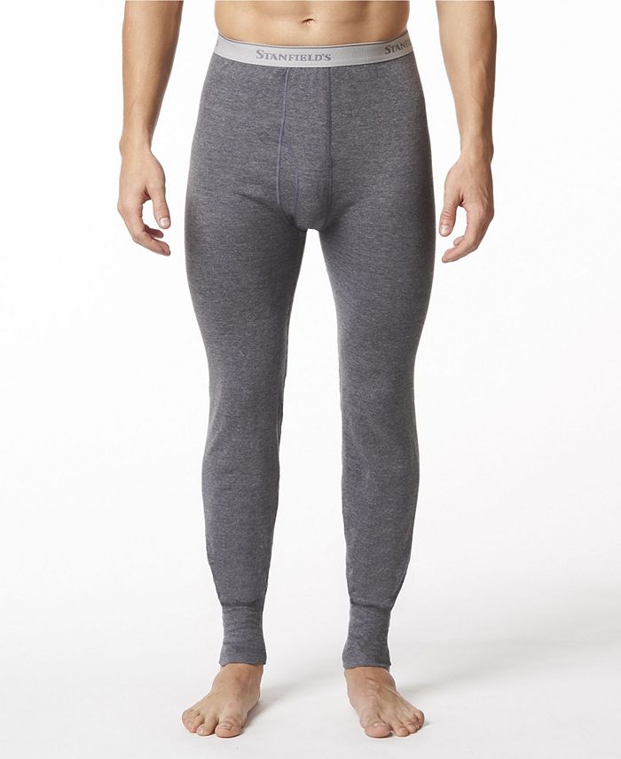 Stanfield's Men's 2 Layer Cotton Blend Thermal Gray Size Large