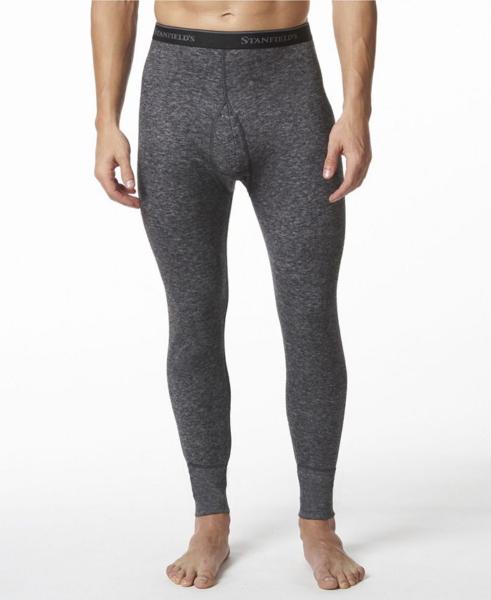Stanfield's Men's 2 Layer Merino Wool Blend Thermal Gray Size X-Large