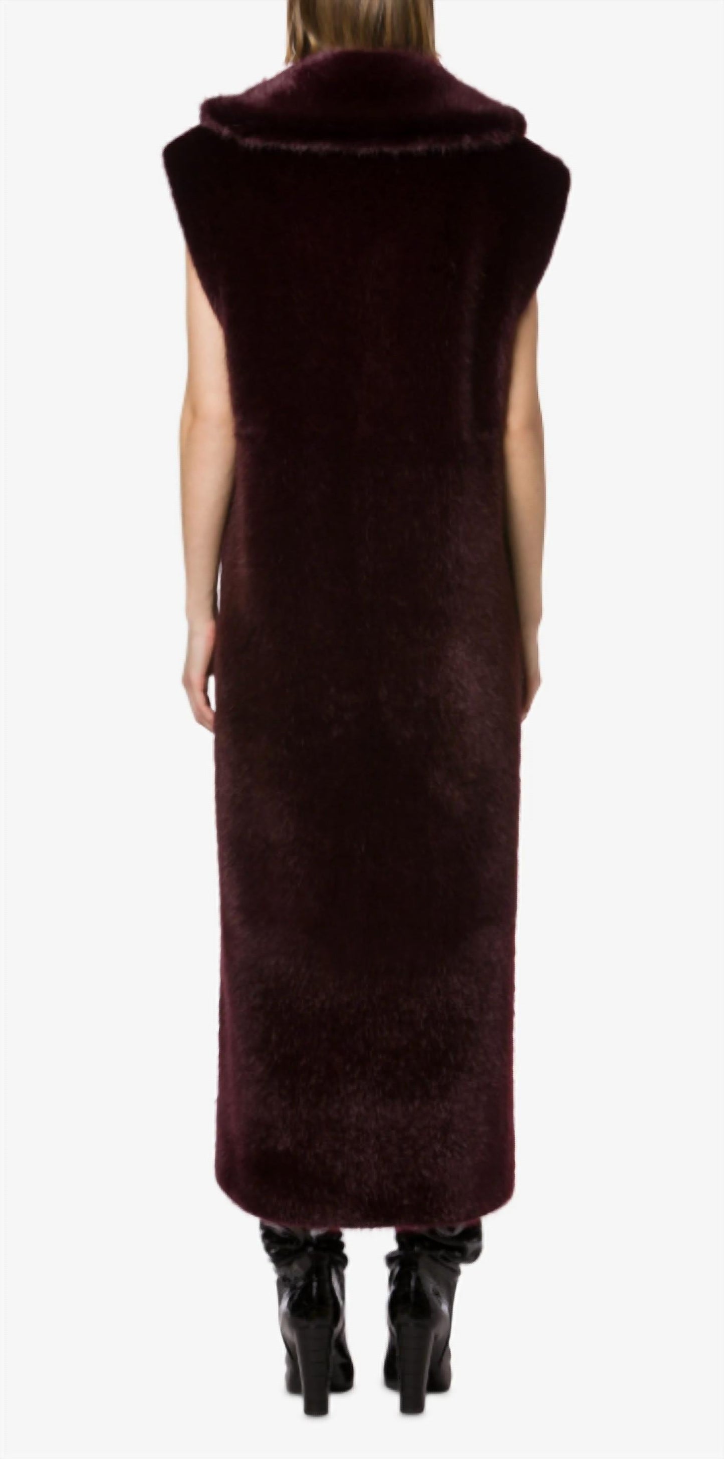 Philosophy Di Lorenzo Serafini - Sleeveless faux-fur coat