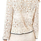 Apricot - Crochet Bell Sleeve Top