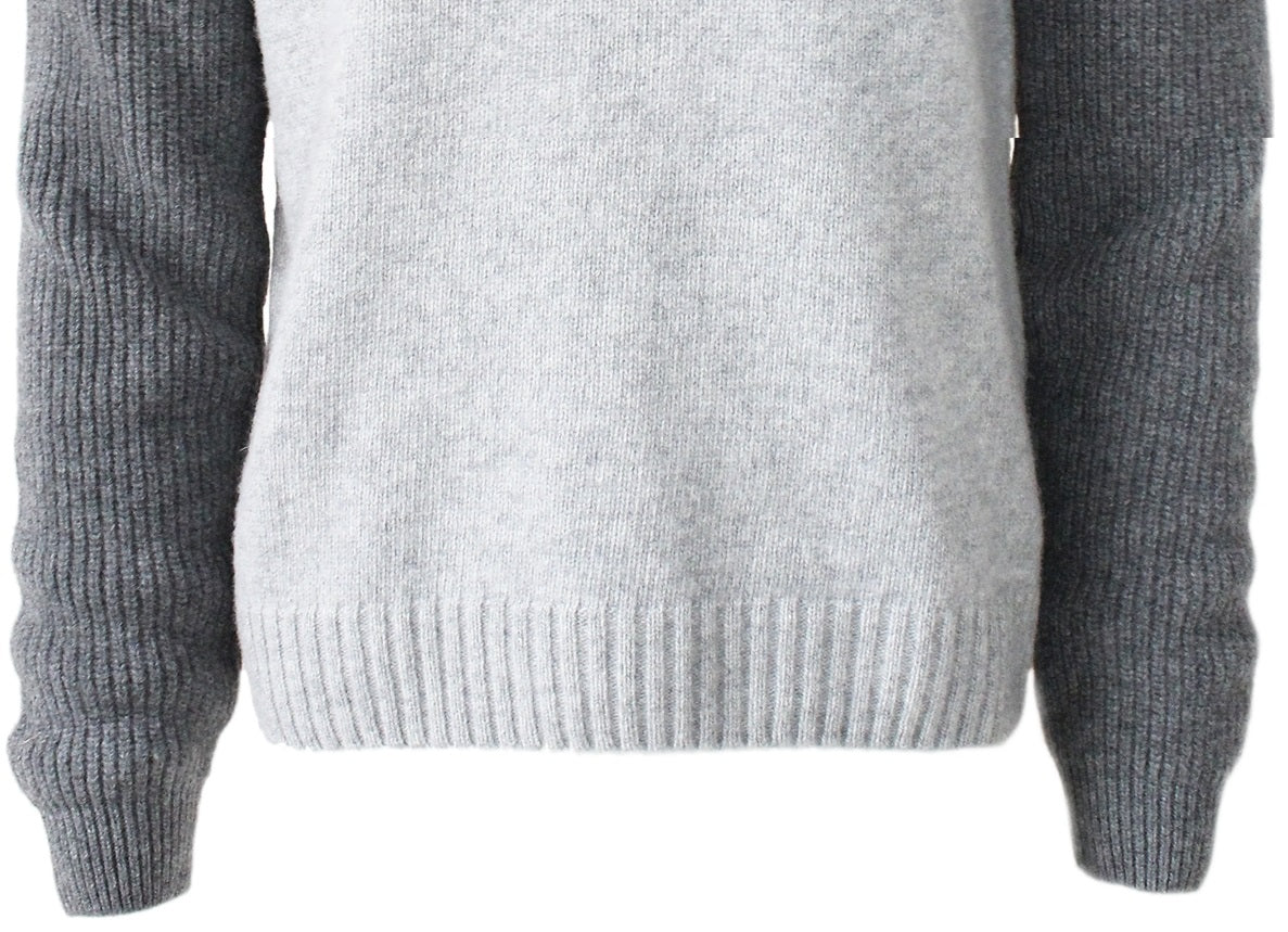 Benson Men's Mon Tremblant Relaxed Fit Baseball Sweater Gray Size Medium