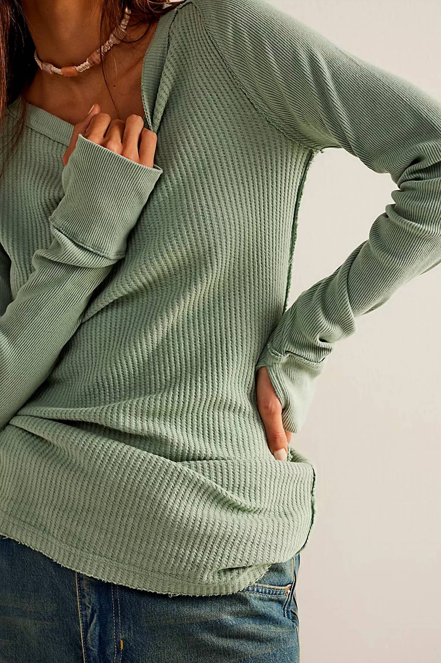 Free People - Honey B Crew Neck Top