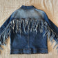 Judy Blue - Women's Denim Fringe Jacket