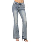 Judy Blue - Tinted Pin Tack Flare Jeans
