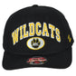 NCAA Zephyr Wayne State Wildcats Structured Snapback Adjustable Black Hat Cap
