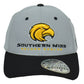 NCAA Zephyr Southern Miss Golden Eagles Fitted Size Gray Stretch Hat Cap