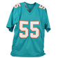 NFL Miami Dolphins Jerome Baker #55 Jersey Replica Signed Teal JSA Card