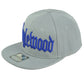 Inglewood City California CA Light Gray Flat Bill Snapback Adjustable Hat Cap
