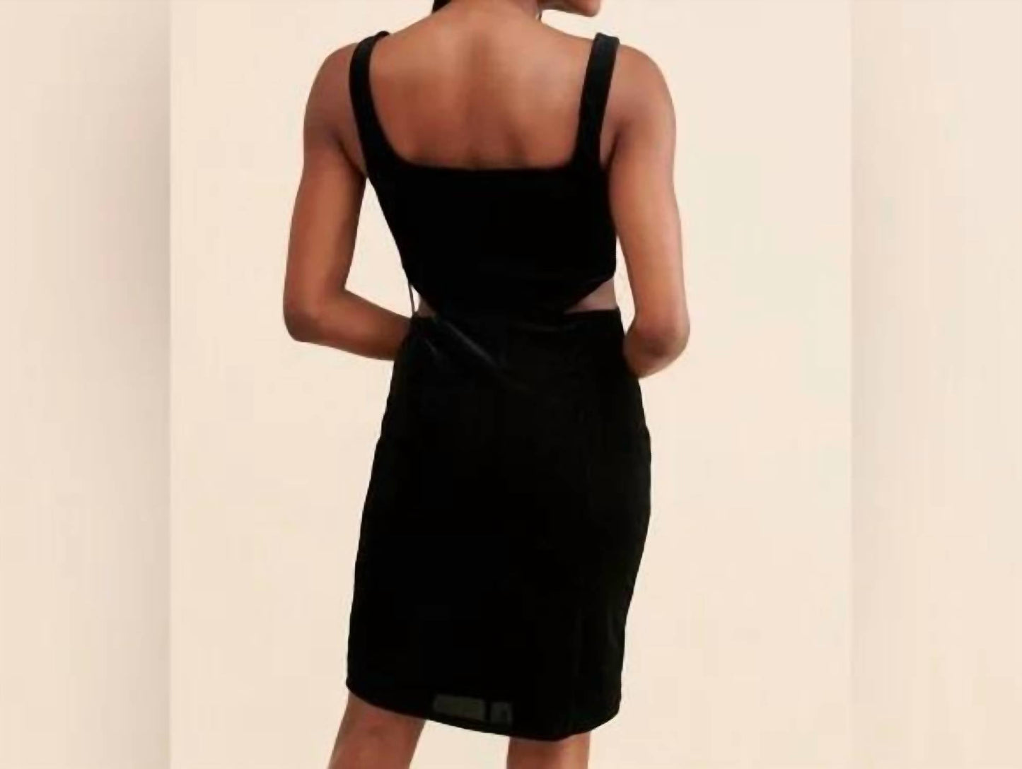 Afrm - Paradiso Cut Out Velvet Mini Dress