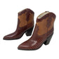 Marc Fisher - Women's Gona Western Leather Heeled Ankle Boot Bootie