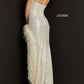 Jovani - Sequin Feather Gown