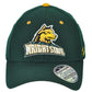 NCAA Zephyr Wright State Raiders Green Flex Fit Stretch ML Hat Cap