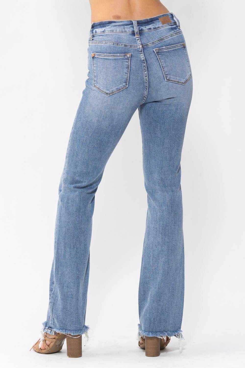 Judy Blue - Double Button Bootcut Jeans