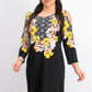 JM Collection Women's Bursting Bloom Sheath Dress  Black Size Small