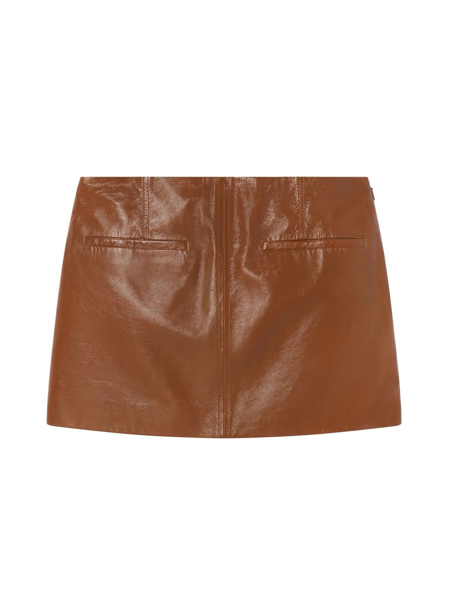 A.L.C. - Cowan Glossy Leather Mini Skirt