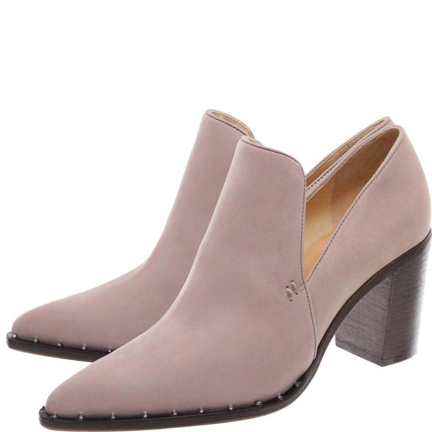 Schutz - Women's Krosbie Suede High Block Pointed Fomo Toe Cut Out Booties