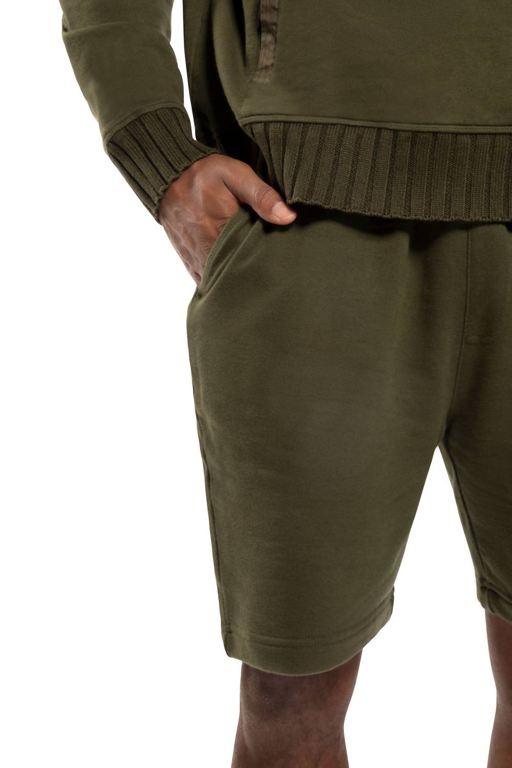 On This Day - Knit Sweat Short With Pocket Stripe Detail
