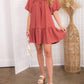 Entro - Autumn Puff Sleeve Mini Dress