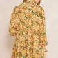 Entro - Floral Print Smocked Dress