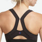 Champion Women's Medium Impact Scoop Neck Racerback Sports Bra Black Size Large