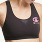 Champion Women's Medium Impact Scoop Neck Racerback Sports Bra Black Size Large