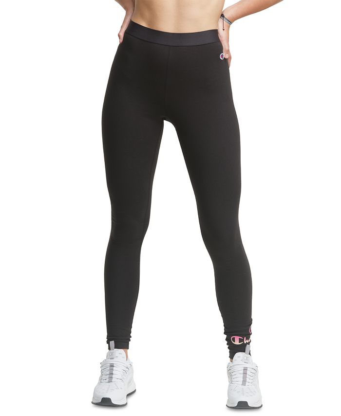 Champion Women's Authentic Double Dry Full Length Leggings Black Size Small