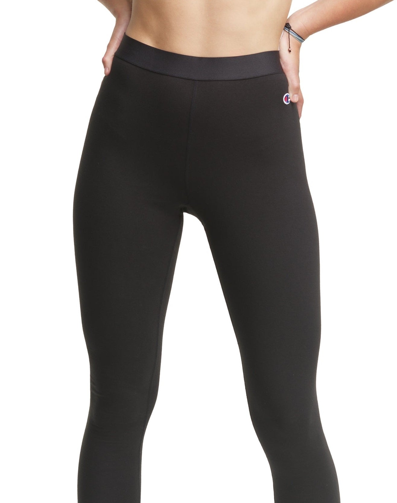Champion Women's Authentic Double Dry Full Length Leggings Black Size Medium